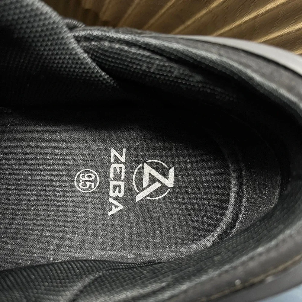 Zeba Hands Free Slip On Men's Black Walking Shoes - Men's Size 9.5